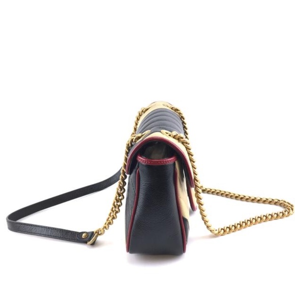 Marmont Quilted Diagonal Cross Body Bag - Picture 8 of 12